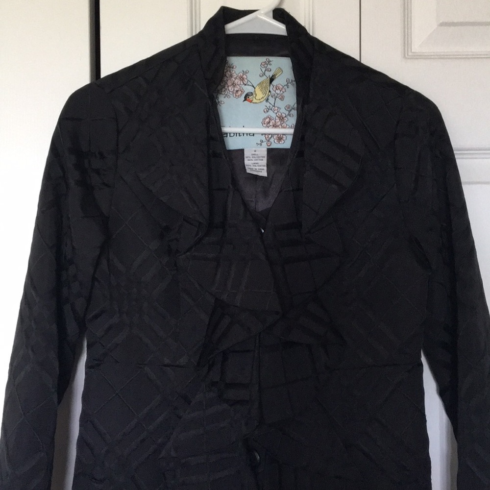 Anthropologie Tabitha black sz 2 coat